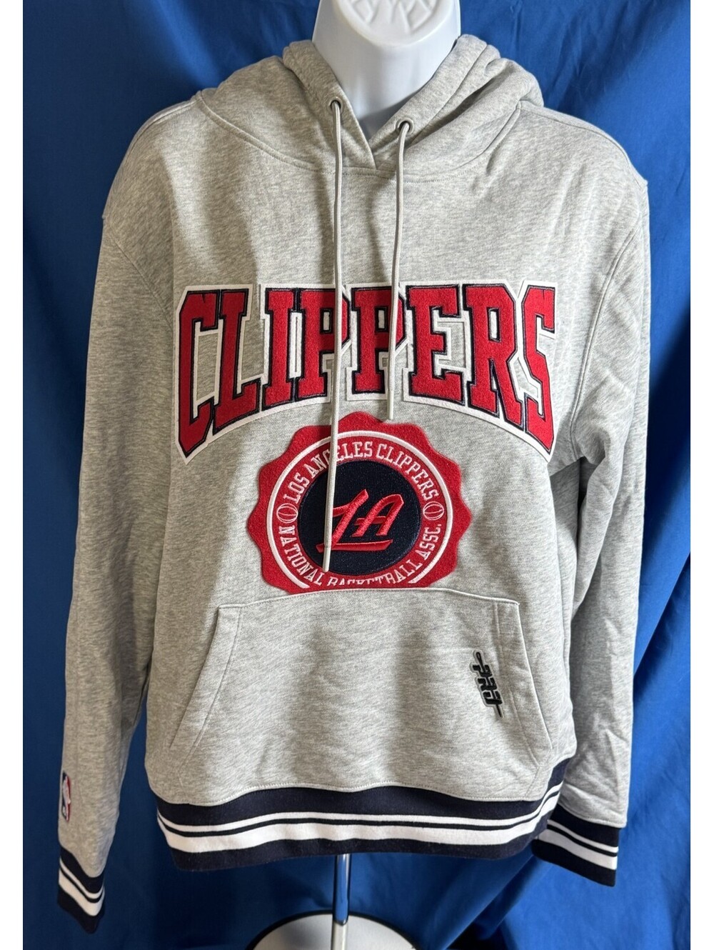 Pro Standard LA Clippers Heather Grey Pullover Hoodie Womens S NWT
